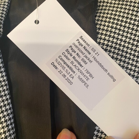 French Connection Women’s 6 Houndstooth Suit Set Black White Preppy Office NWT‎ - Picture 5 of 16